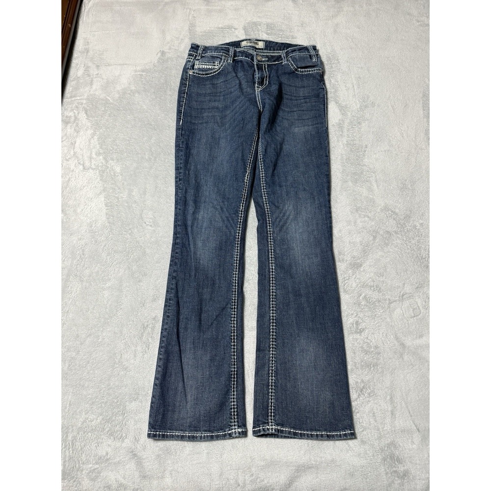 Rock And Roll Denim Women's 29x32 Mid Rise Riding Bootcut Jeans